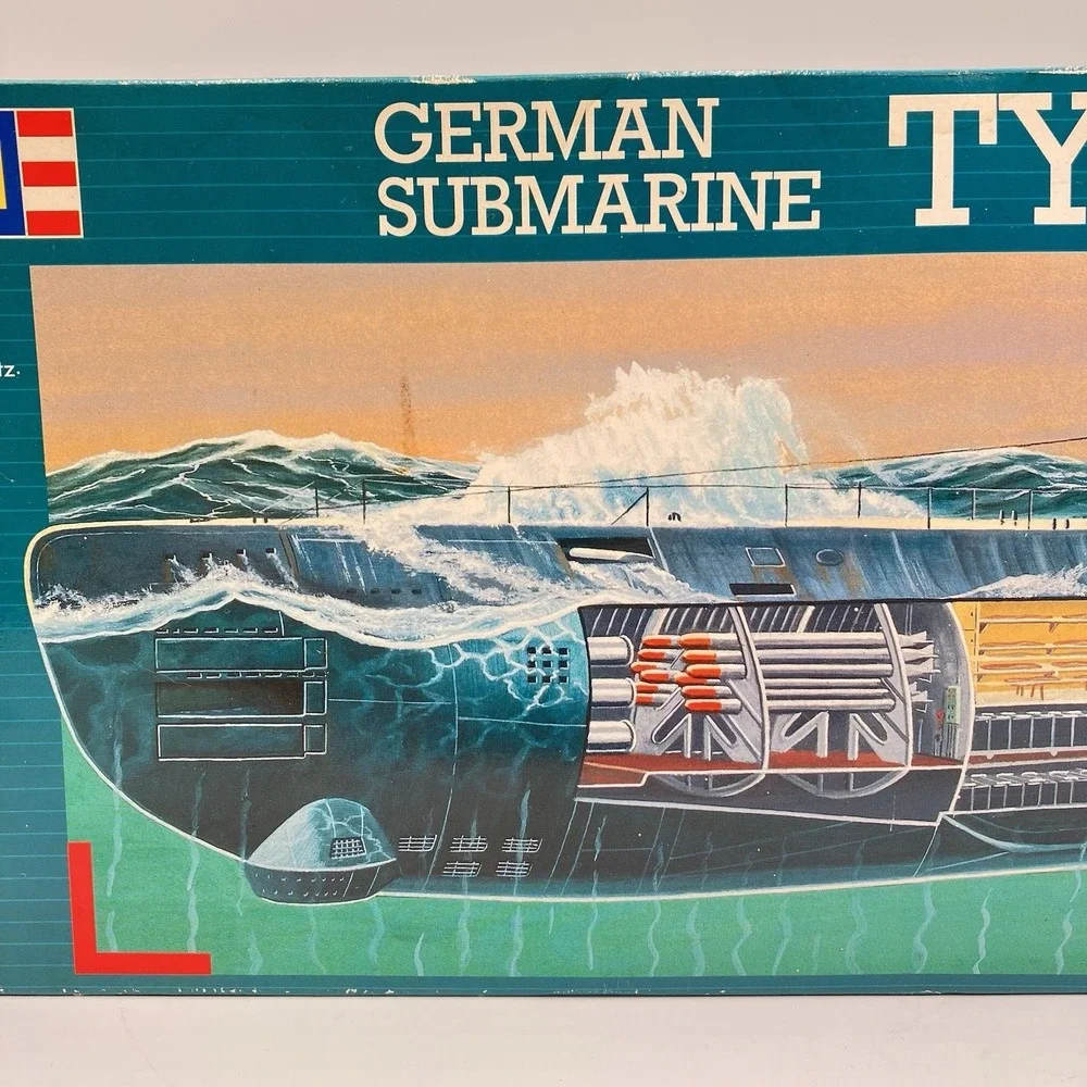 Vtg Revell 1/144 German Submarine Model Type XXI U 2540 With Interior Sealed